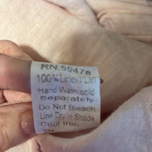 Italian Linen Tunic 100% Sz 1X - Picture 10 of 11